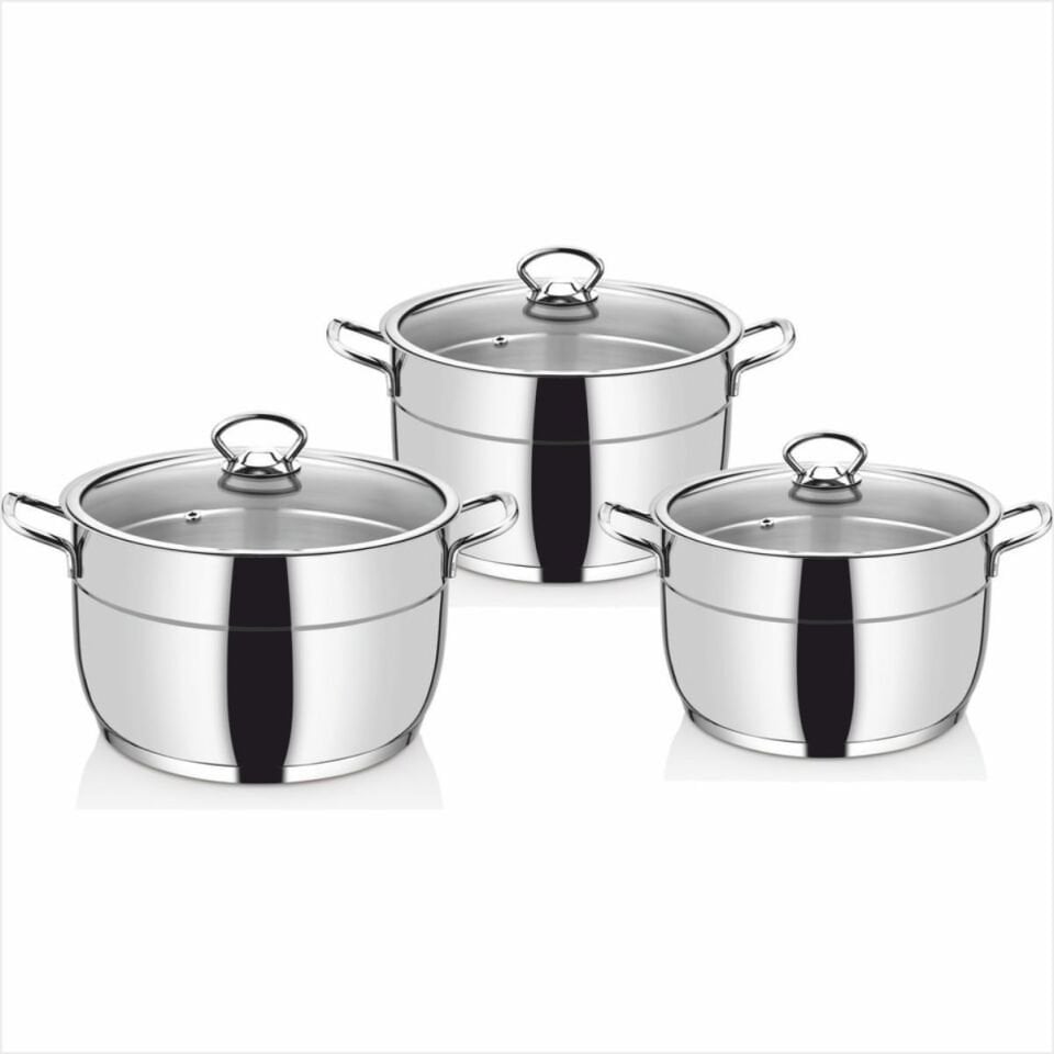 SAFINOX GRANİT 6 PRÇ TEFLON SET (16+18+20 CM)