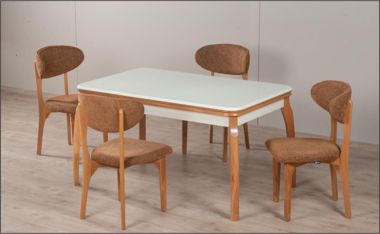 CEMALOĞLU ARDIÇ OVAL 85*140 AÇILIR MASA ÜST KREM KEMER AYAK CEVİZ