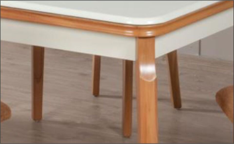 CEMALOĞLU ARDIÇ OVAL 85*140 AÇILIR MASA ÜST KREM KEMER AYAK CEVİZ