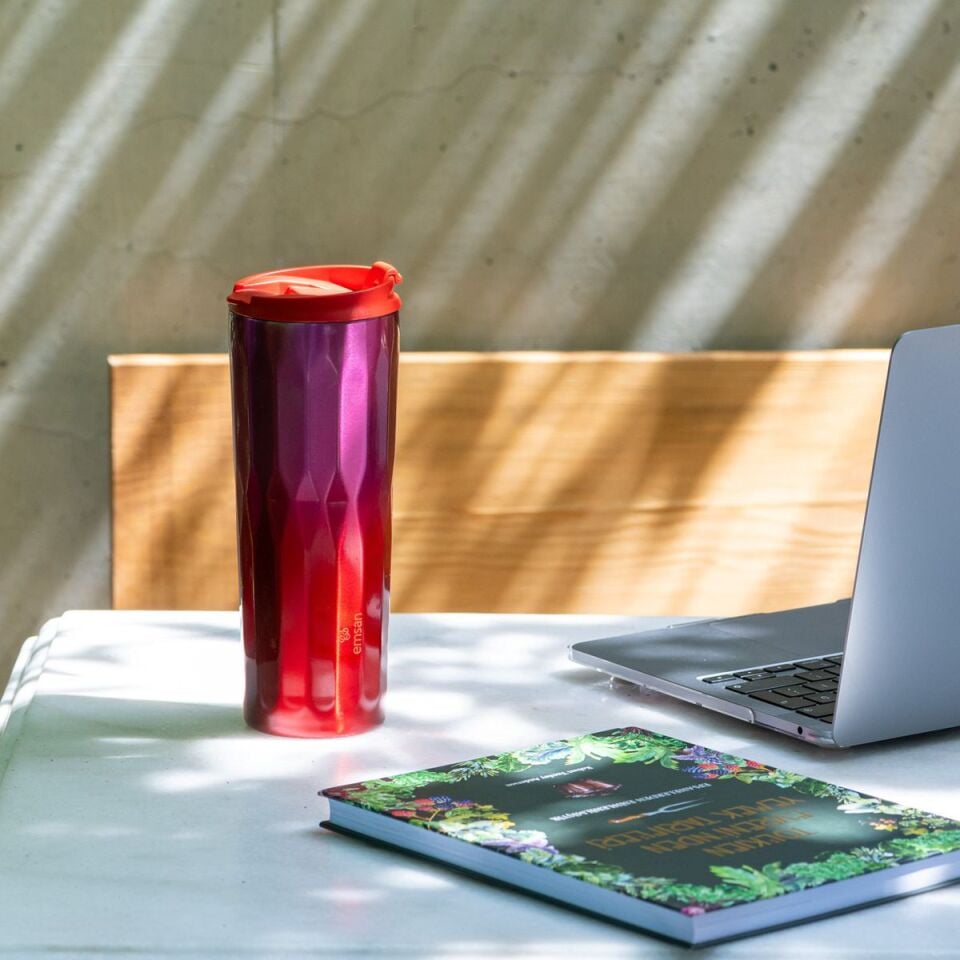 Emsan Crystal Termos Pembe