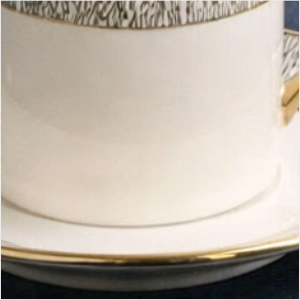 PAÇİ-KABARTMALI YALDIZLI 6LI KAHVE-P/POR-102207