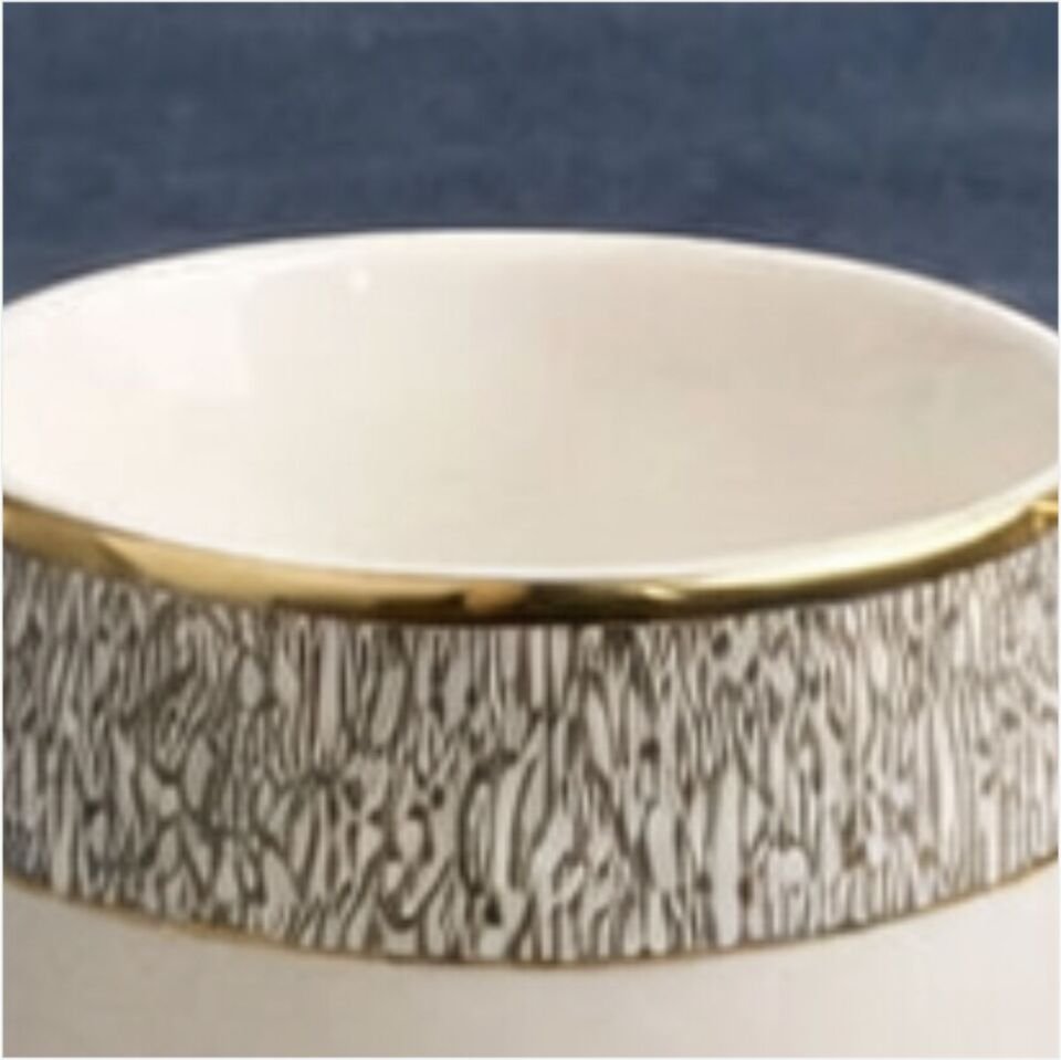 PAÇİ-KABARTMALI YALDIZLI 6LI KAHVE-P/POR-102207