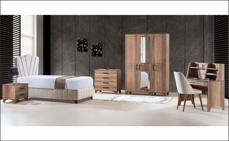 ELMA SUDE 3 LÜ DOLAP CEVİZ