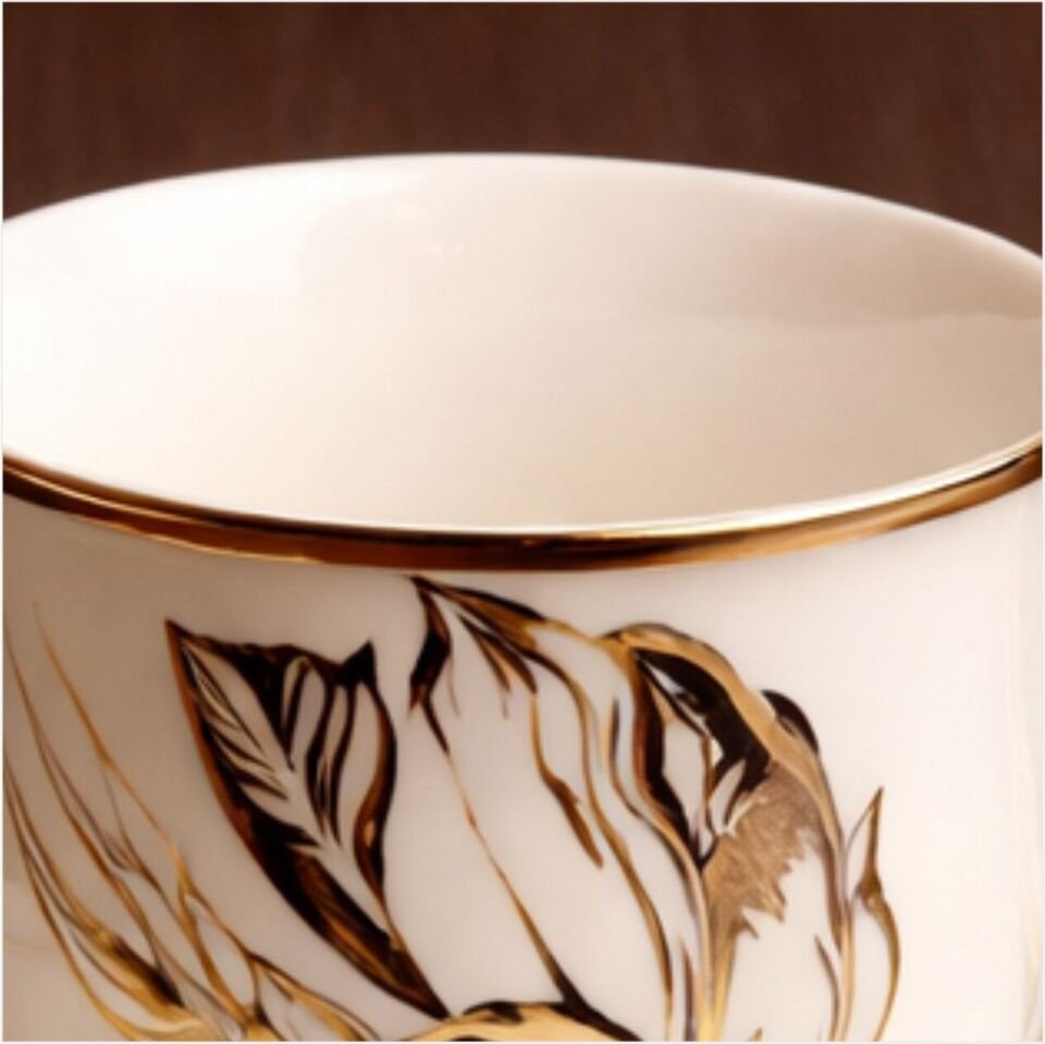 PAÇİ-GLORY YALDIZLI 6LI KAHVE FİNCANI-P/POR-102171