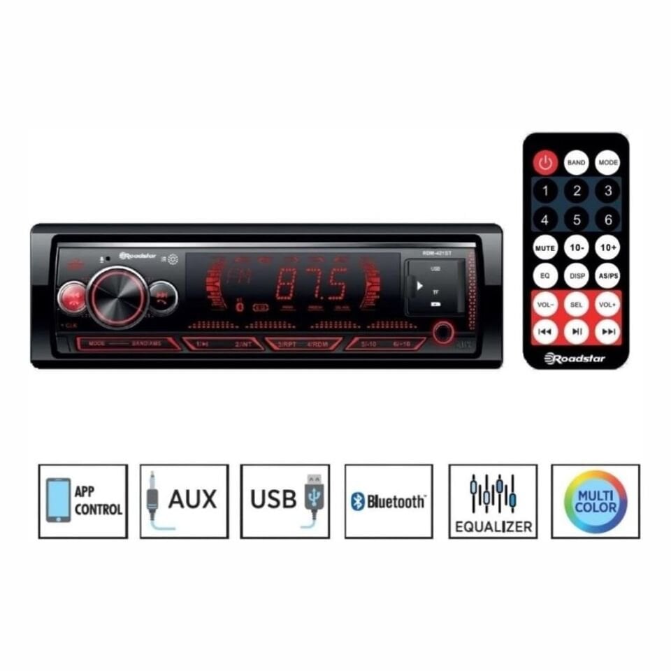 Roadstar Rdm-421Bt Bluetooth 2Xusbli Oto Teyp