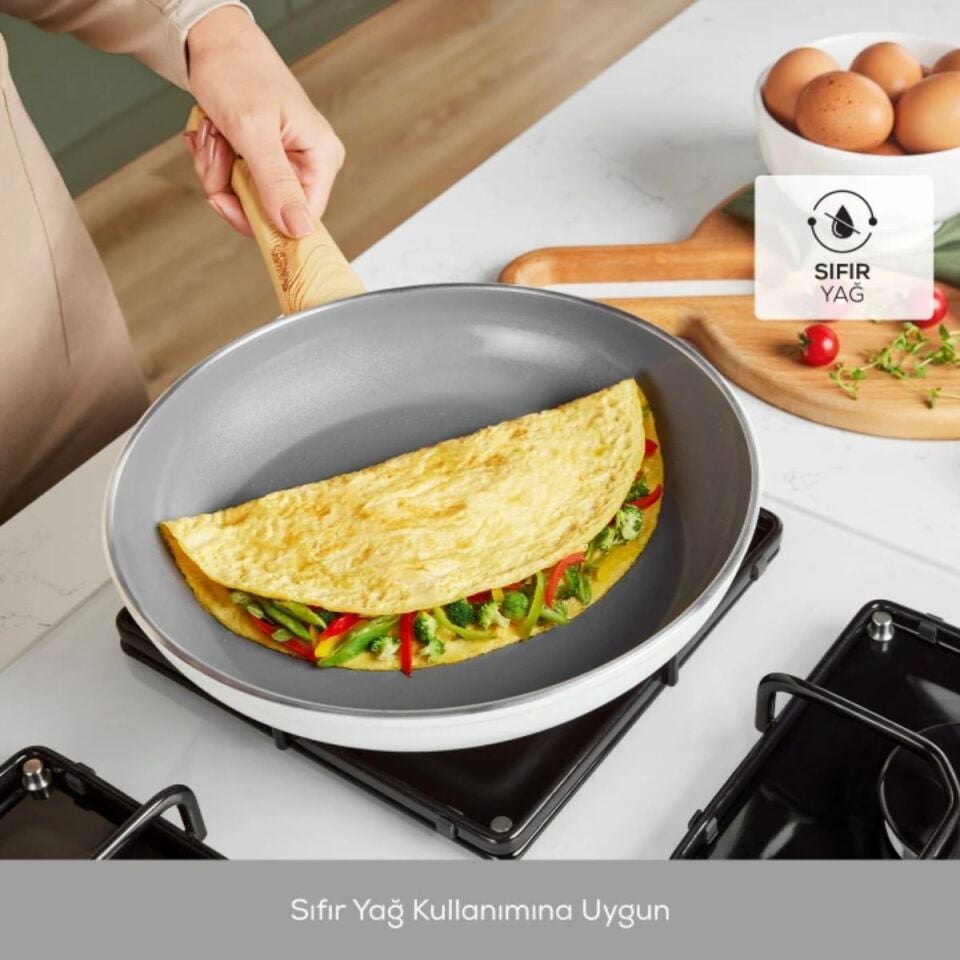 Karaca Swiss Crystal 15 Parça Tencere Seti Creamy