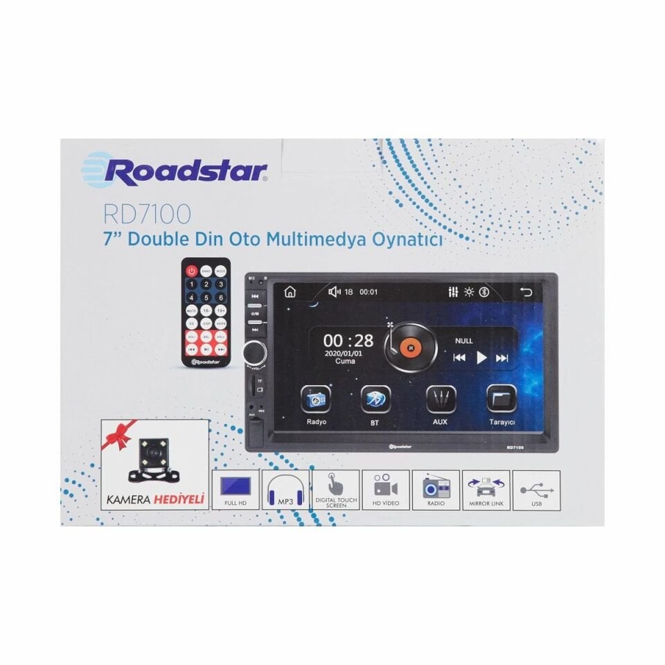 Roadstar RD-7100 4x50 W 7'' MirrorLink Double Din Oto Multimedya