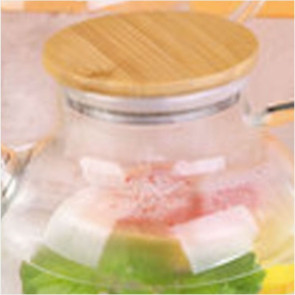 BAMBUM LEAR -SÜZGEÇLİ CAM DEMLİK - 1000ML