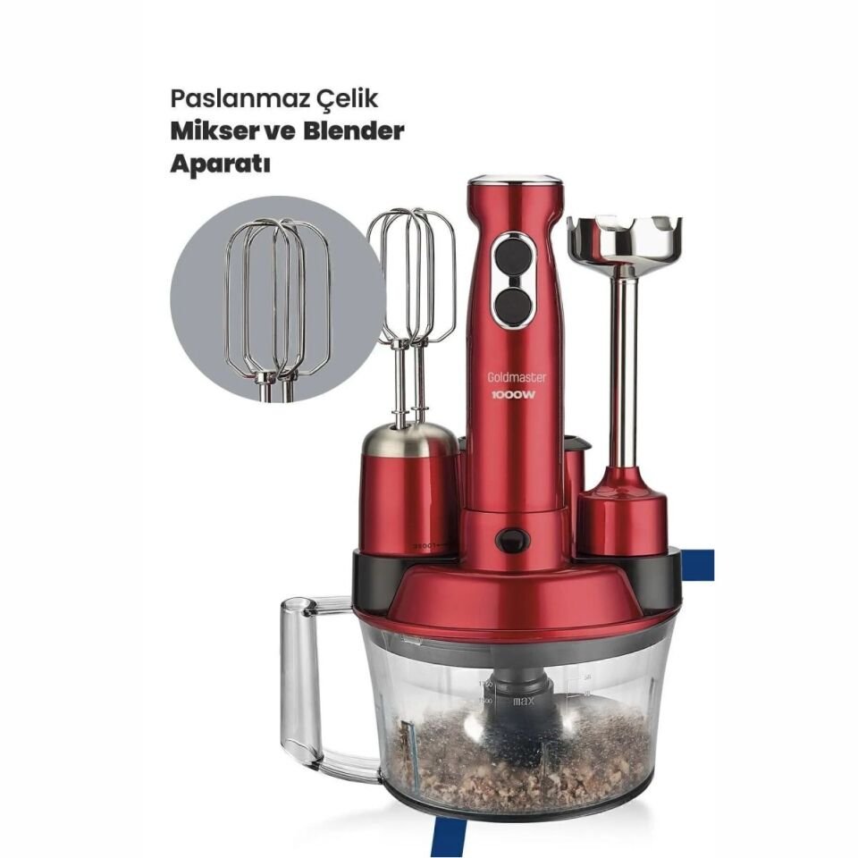 Goldmaster Şefim By-4204K Mutfak Robotu Kırmızı