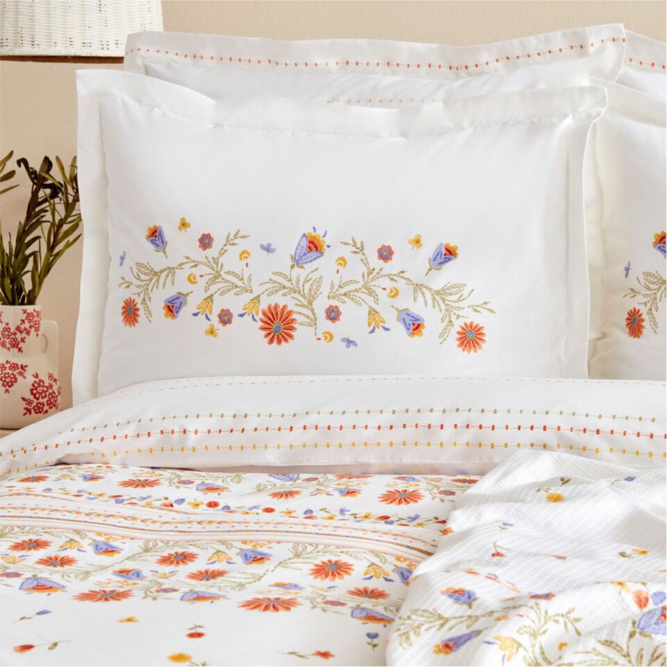 Karaca Home Clarıce Multı Color %100 Pamuk Cıft Ks Nevresım Takımı