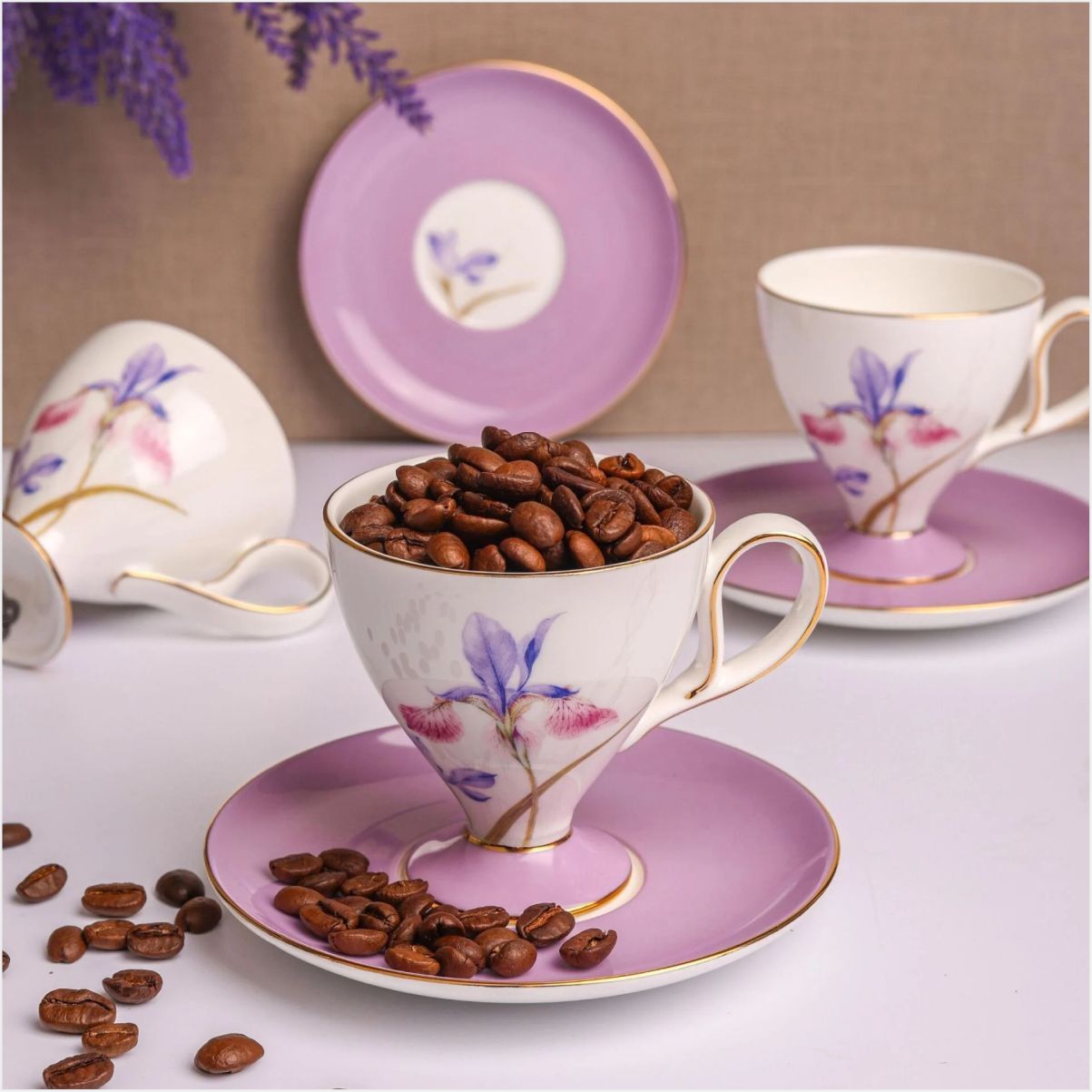 PAÇİ ROYAL CHARME-VERONICA 6LI KAHVE-P/ROY-0108