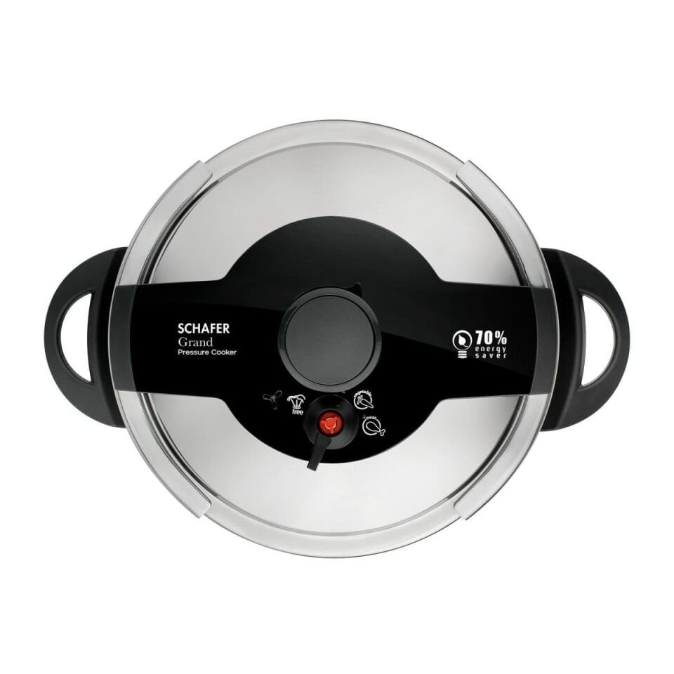Schafer Grand Düdüklü Tencere Siyah 12Lt