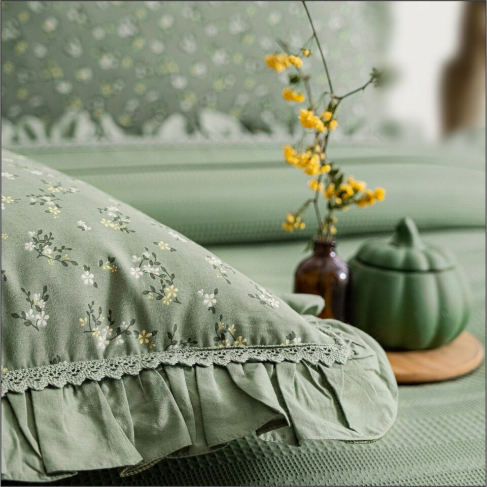 SCHAFER HOME CHANCE ÇİFT KİŞİLİK PİKE TAKIMI 4 PARÇA-HAKİ