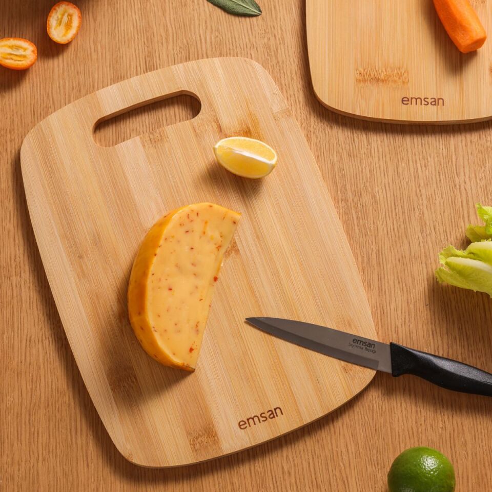 Emsan Bambu Master Chop 2Li Kesme Tahtası