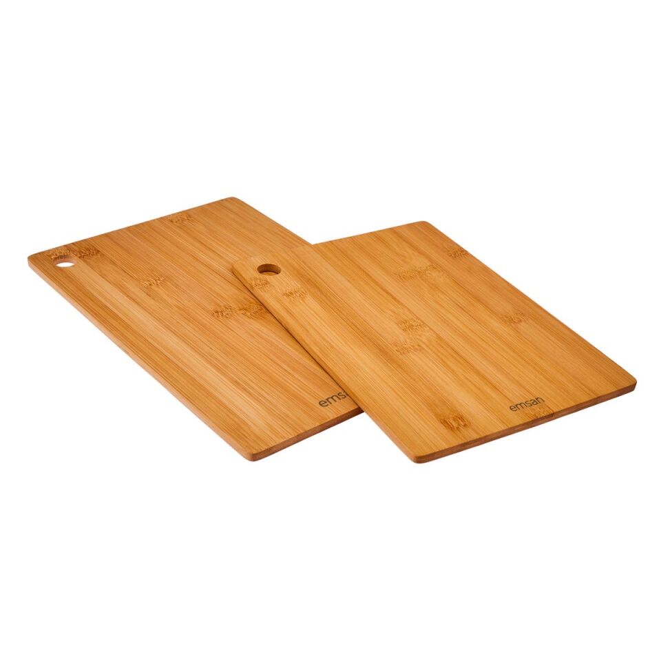 Emsan Bambu Master Chop 2Li Kesme Tahtası