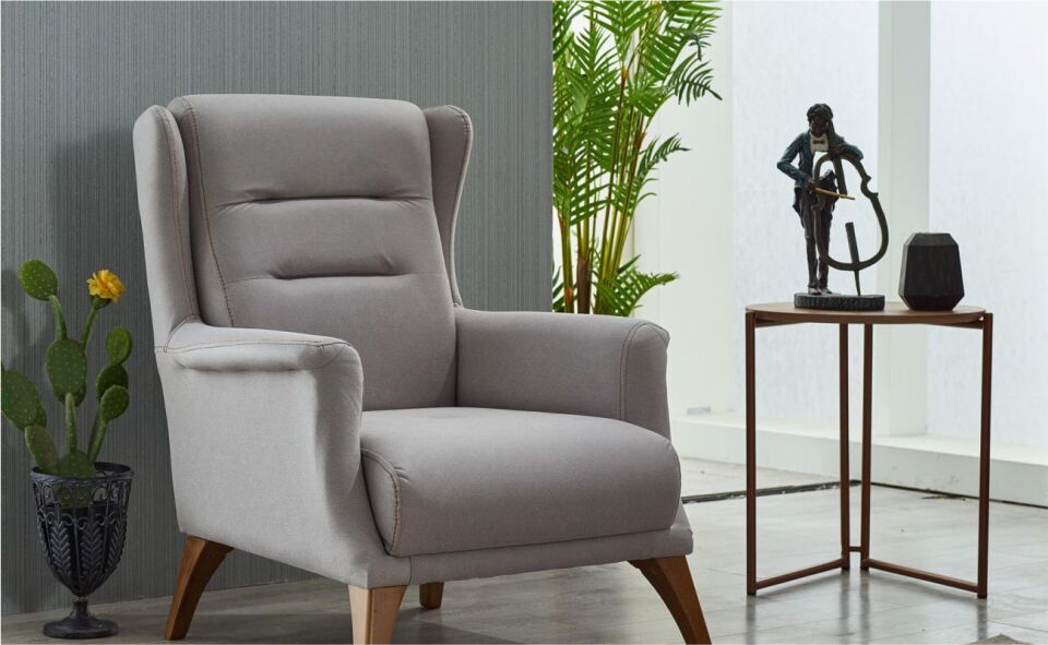 New İnci Koltuk Takımı 3+1+1 Ares Bej 050/3 Lü Ares Yeşil 038