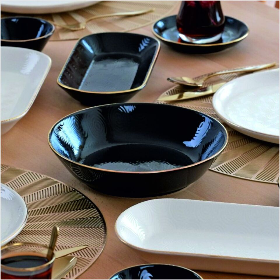 Glore Leopar Wavy 28 Parça Tea Time