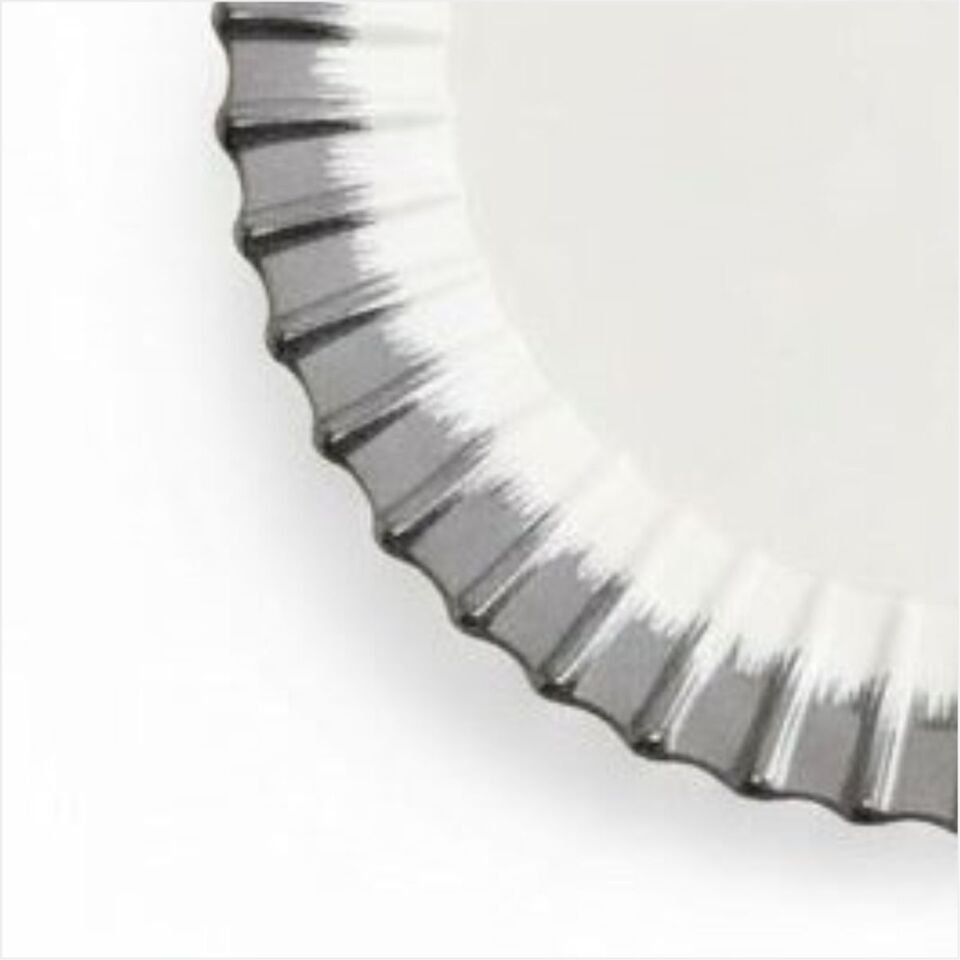 REKABET GBS 010 LINE SILVER YUVARLAK SUNUM TABAK 33 CM