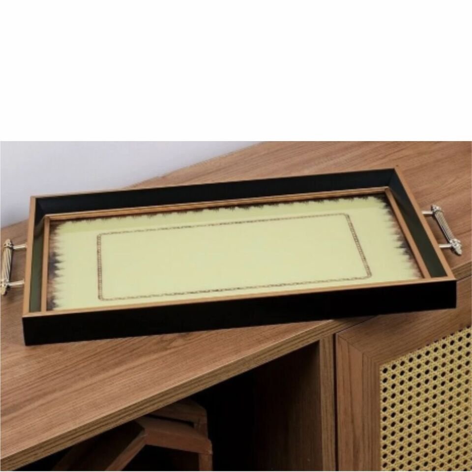GLORE LATTE 19 PARÇA TEPSİLİ ÇAY SETİ