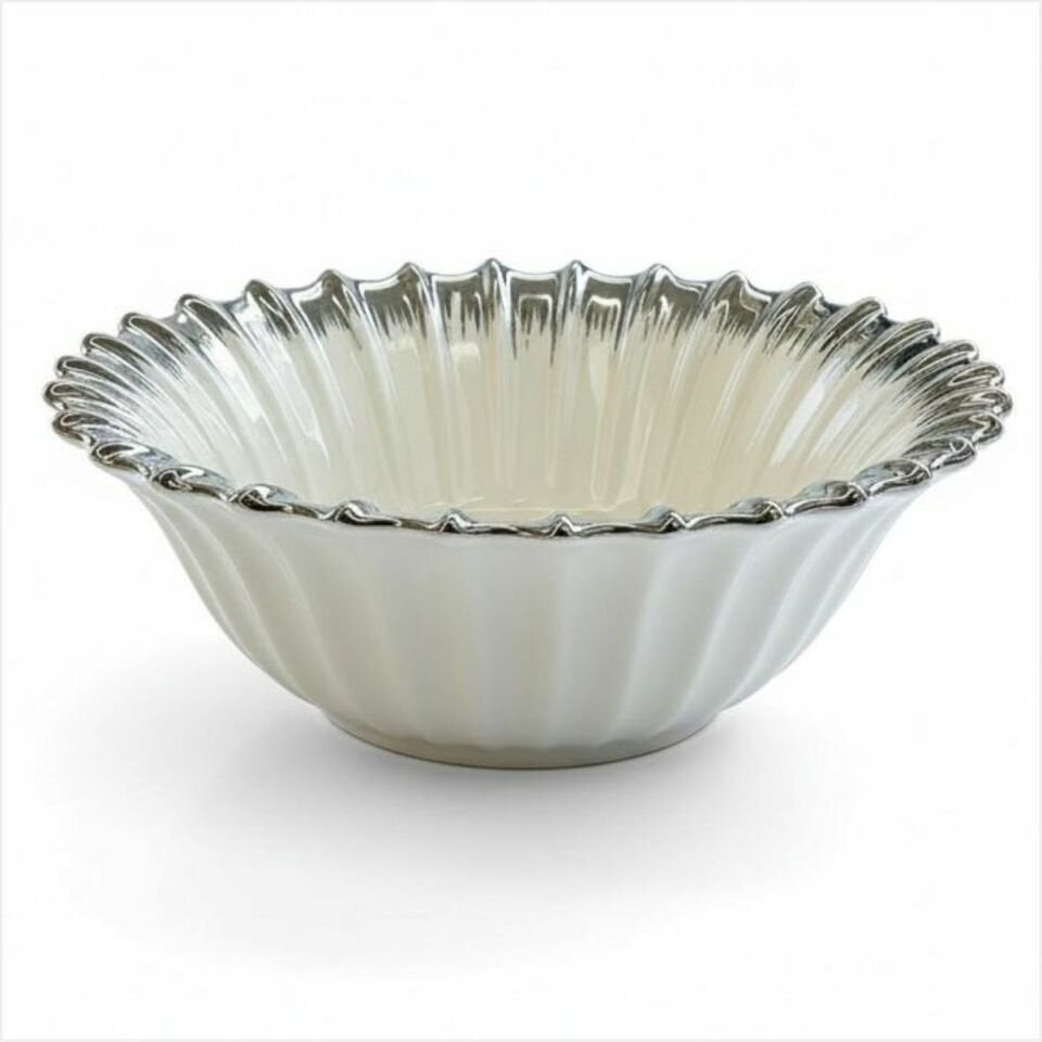 REKABET GBS 014 LINE SILVER YUVARLAK SALATA KASE 26 CM