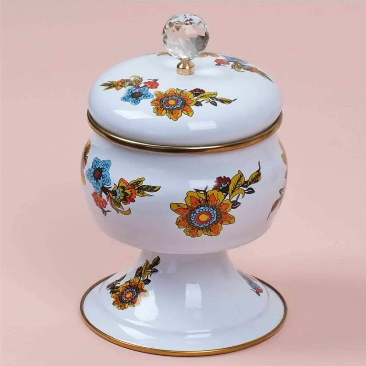 Glore E01-Lorena Emaye Ayaklı Şekerlik 12 Cm