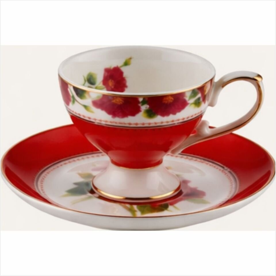 REKABET AZR 003 6'LI KAHVE FİNCANI 90 CC 4 DESEN MİX