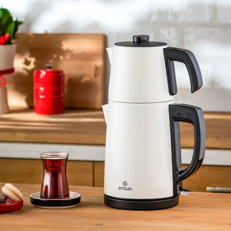 Emsan Bella Gusto Çay Makinası Krem