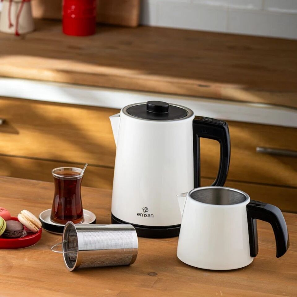 Emsan Bella Gusto Çay Makinası Krem