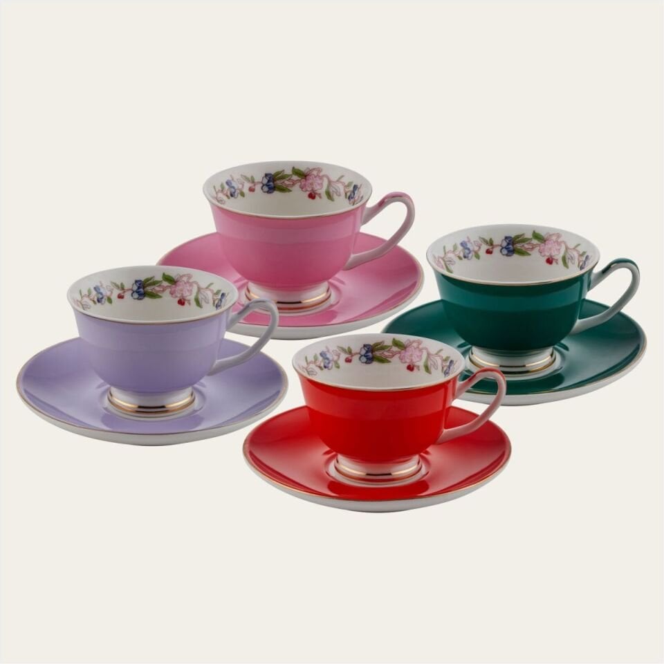 REKABET AZR 004 6'LI KAHVE FİNCANI 90 CC 4 DESEN MİX