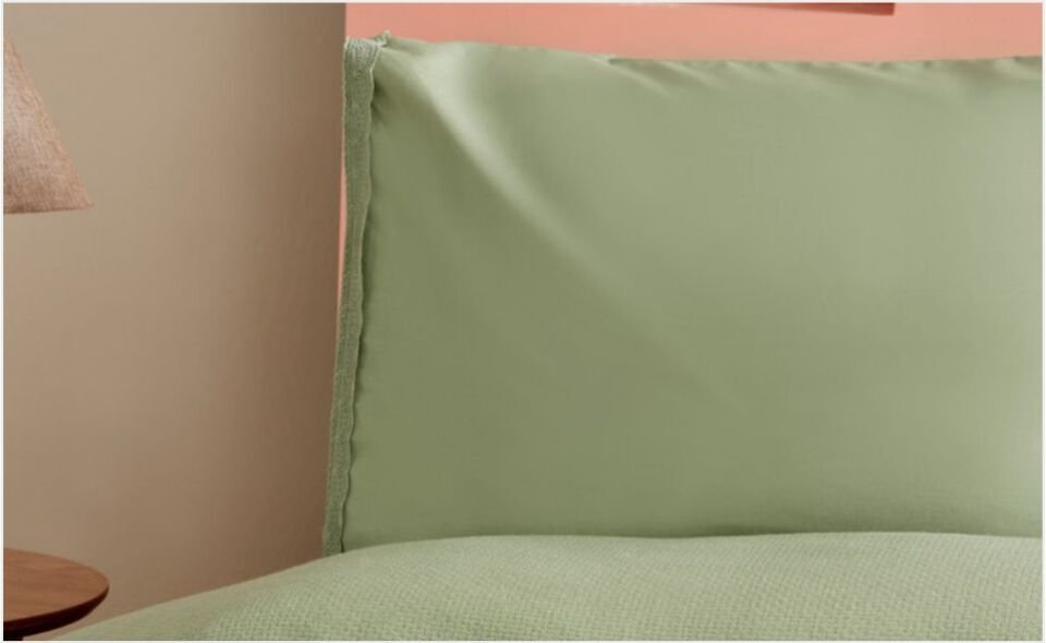 Karaca Home Alia % 100 Pamuk Fistolu Çift Kişilik Pike Takımı Adaçayı