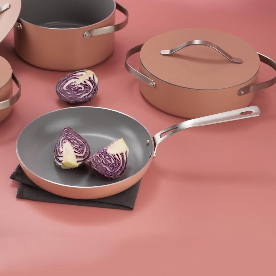 Schafer Moonlight Seramik Tencere Seti 7 Parça-Rosegold