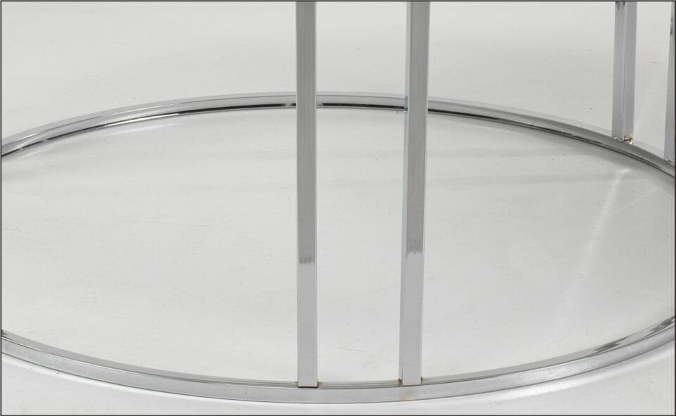 Odabaşı C Orta Sehpa Krom Siyah Mermer