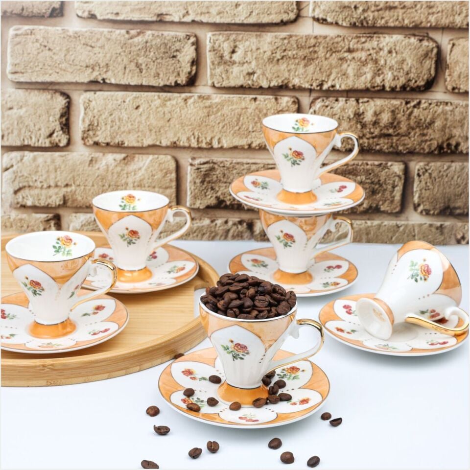 REKABET GNM 003 AELIA 6'LI KAHVE FİNCAN TAKIMI