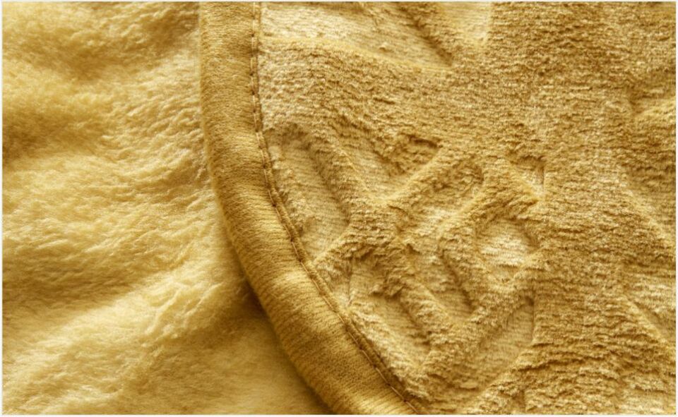 Karaca Home Blair Çift Kişilik Embos Battaniye Hardal