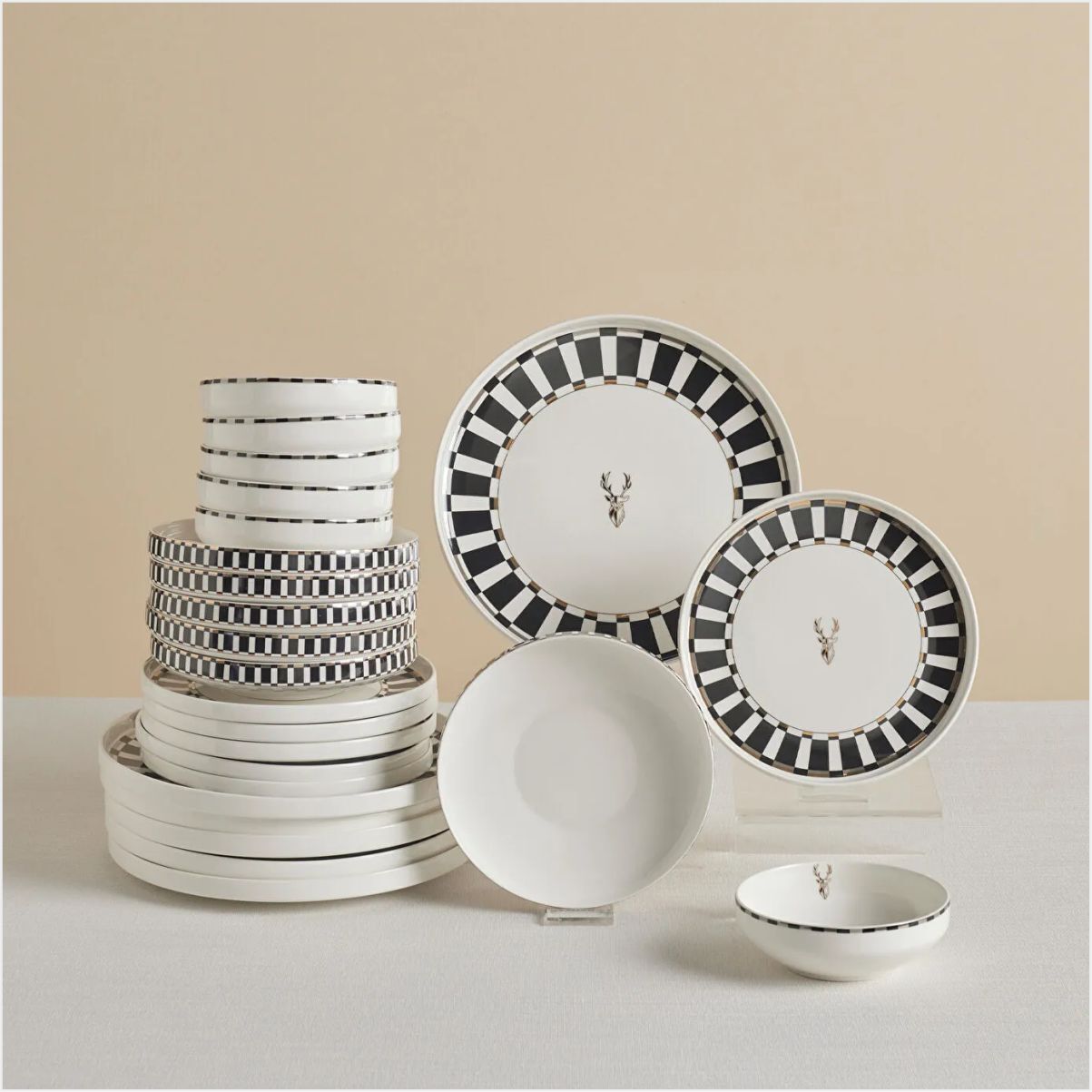 KARACA STREAM BONE KORE PLUS 24 P BEYAZ YEMK TAKIMI