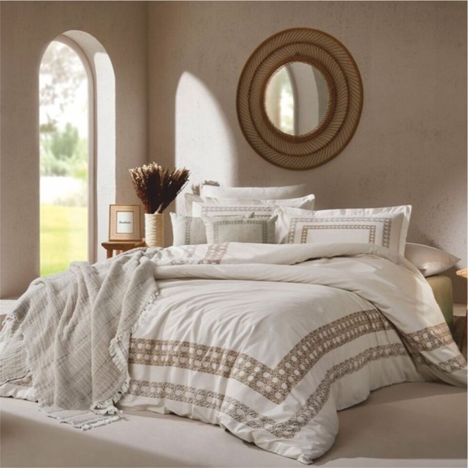 Özdilek Aurea Çift Kişilik Krem Nevresim Takımı