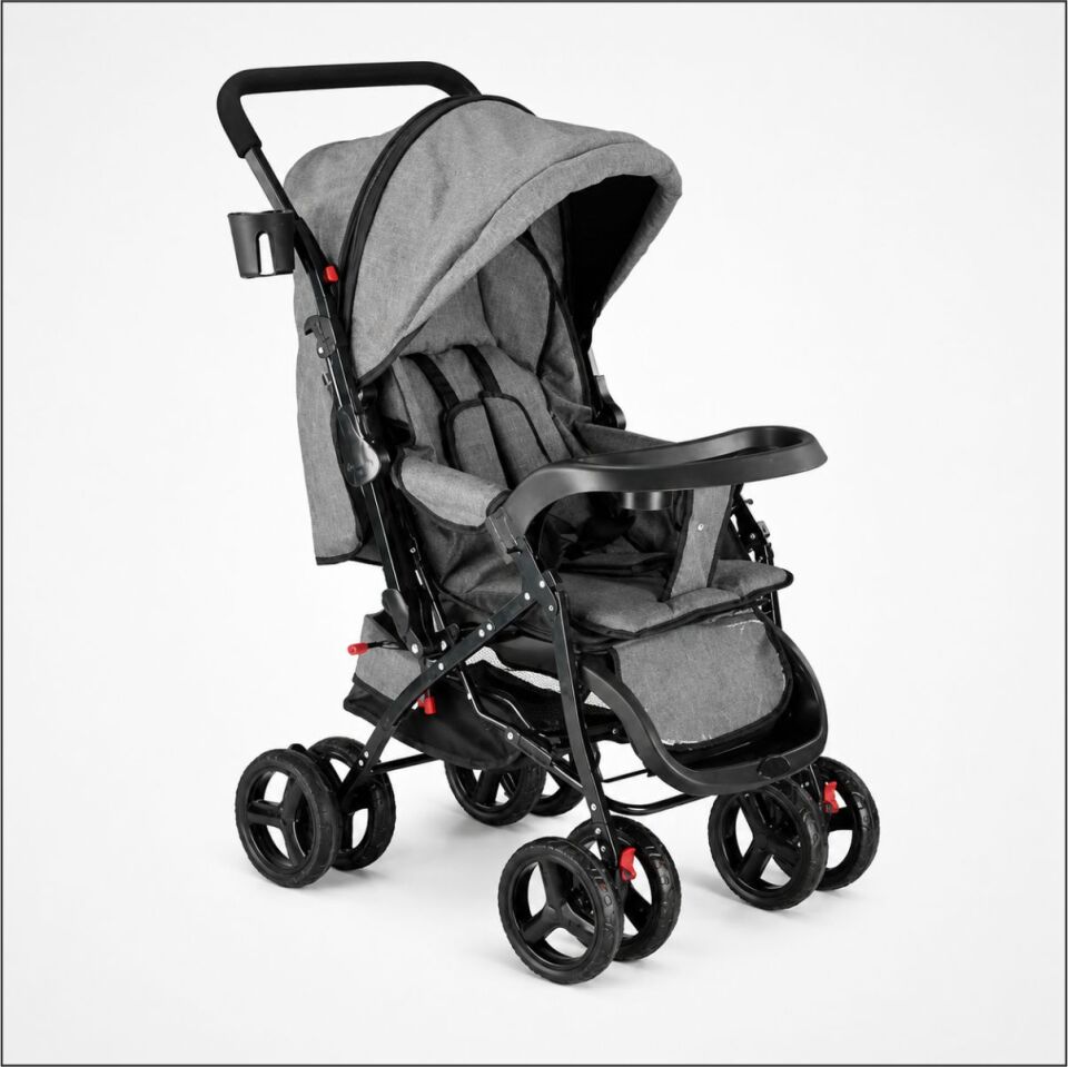 ÜMİT BH-617 ÇİFT YÖNLÜ PUSET (Kırçıllı Gri)