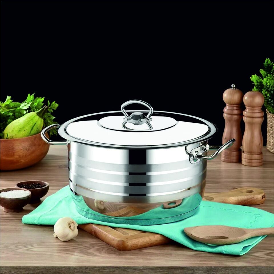 SAFINOX 24x15 FLAVIA DERİN TENCERE TEL KULPLU