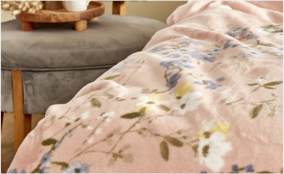 Karaca Home Silva Çift Kişilik İspanyol Battaniye Blush