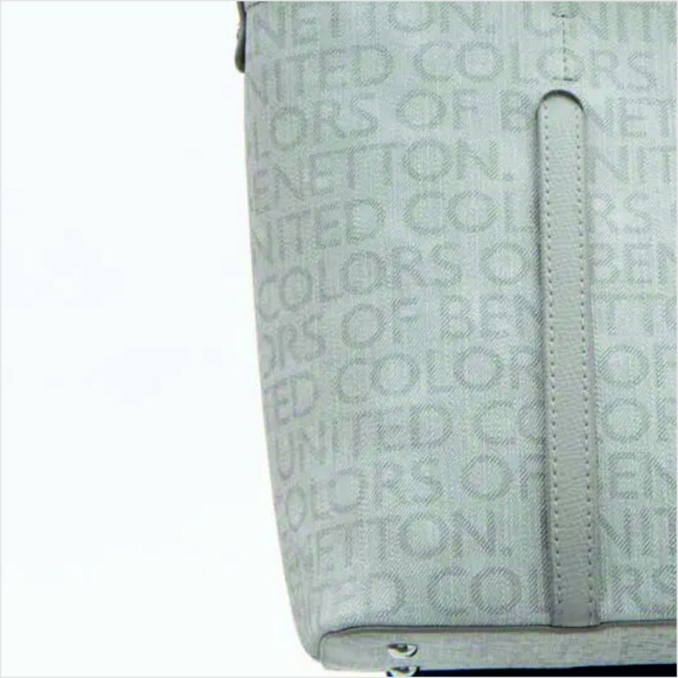 Benetton  BNT-1613 Monogram Eskitme Kol Çantası Taş