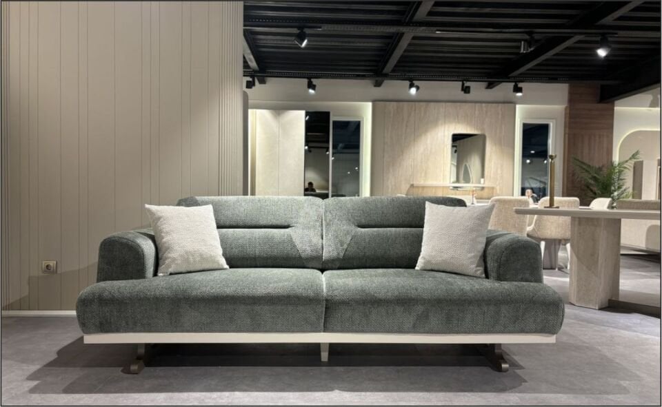 REYYAN PERA KOLTUK TK. 3+1+1 KREM ALVİTO 63-02/ 3 LÜ ALVİTO 67-10 YEŞİL