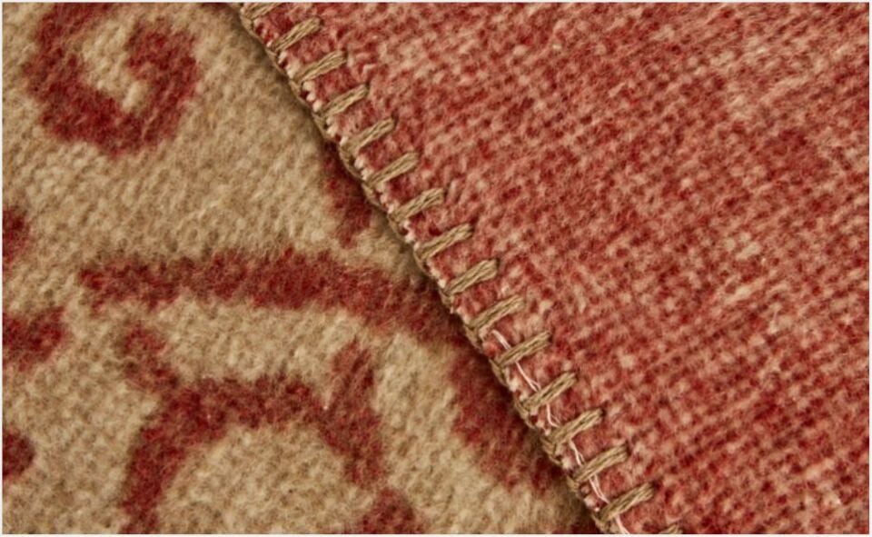 Karaca Home Flara Çift Kişilik Pamuklu Battaniye Terracotta