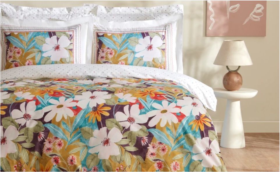 Karaca Home Lumire %100 Pamuk Çift Kişilik Nevresim Takımı Fuşya