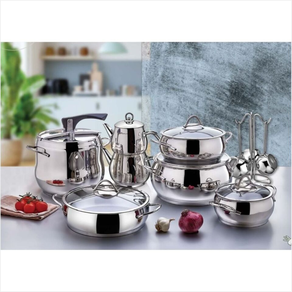 SAFINOX BELLA 18 PCS ÇEYİZ SETİ TEL KULPLU