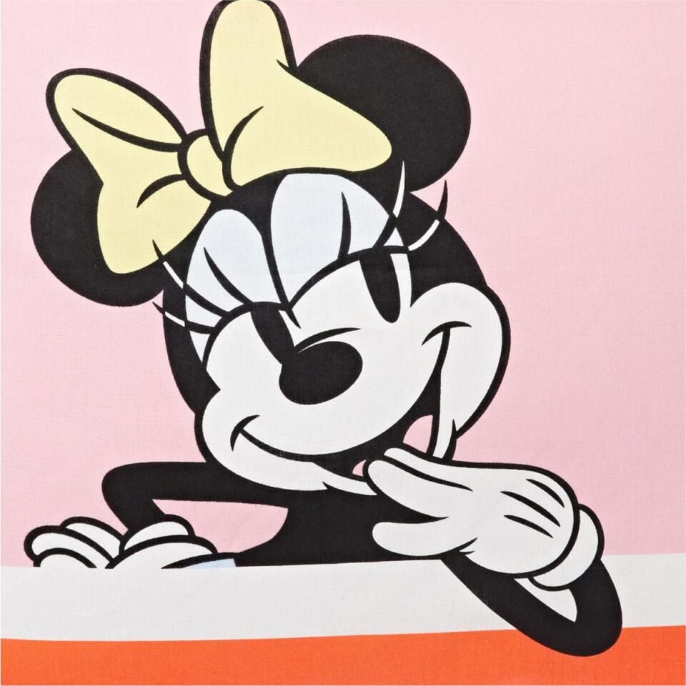 Taç Tek Kişilik Lisanslı Nevresim Takımı Minnie Mouse Rainbow