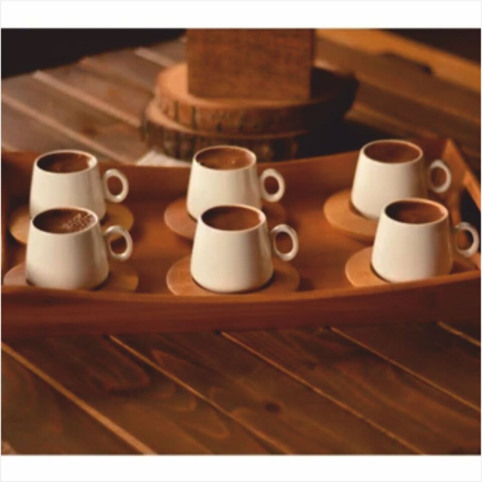 Bambum  Ottoman - 6 Kişilik Kahve Fincan Takımı Sade