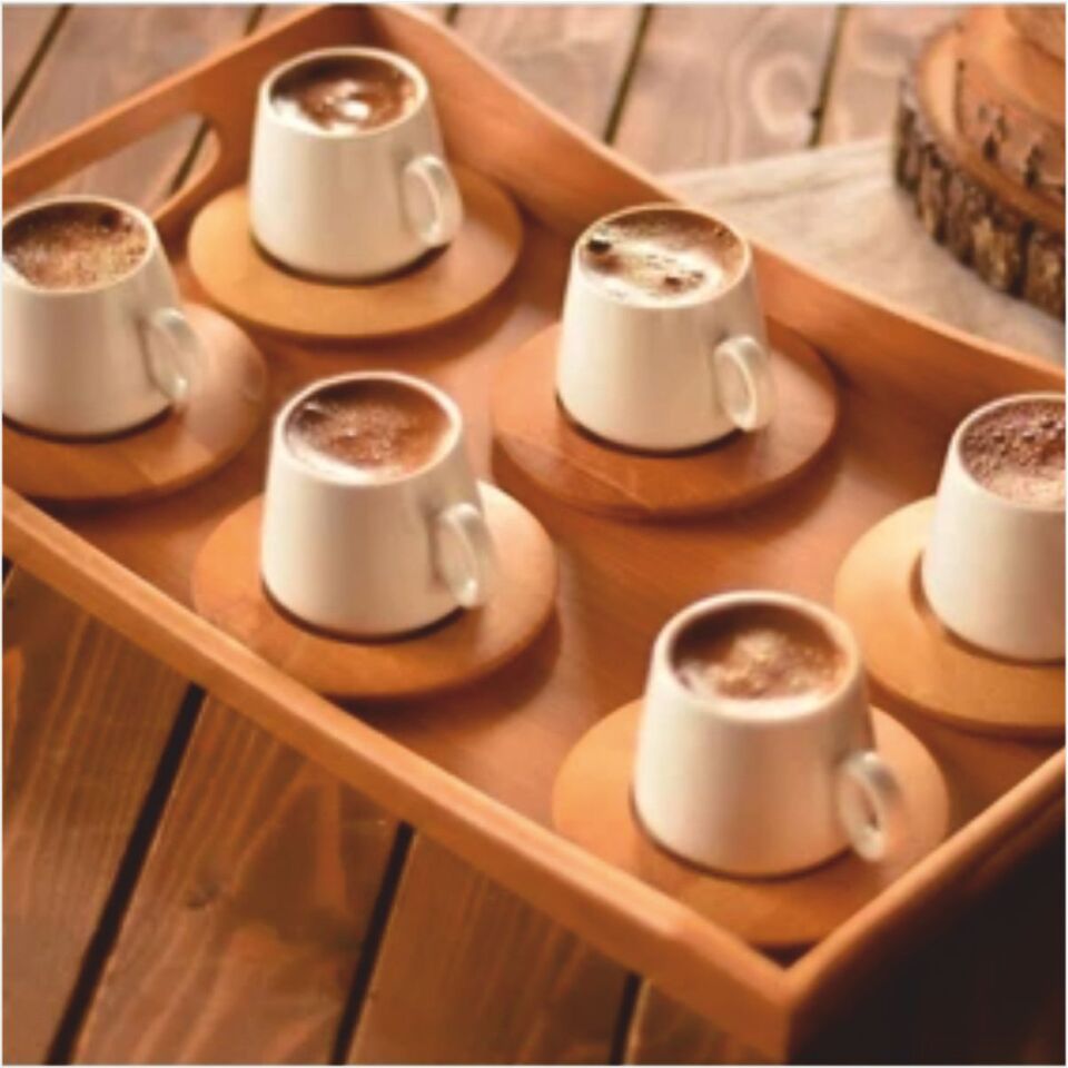 Bambum  Ottoman - 6 Kişilik Kahve Fincan Takımı Sade