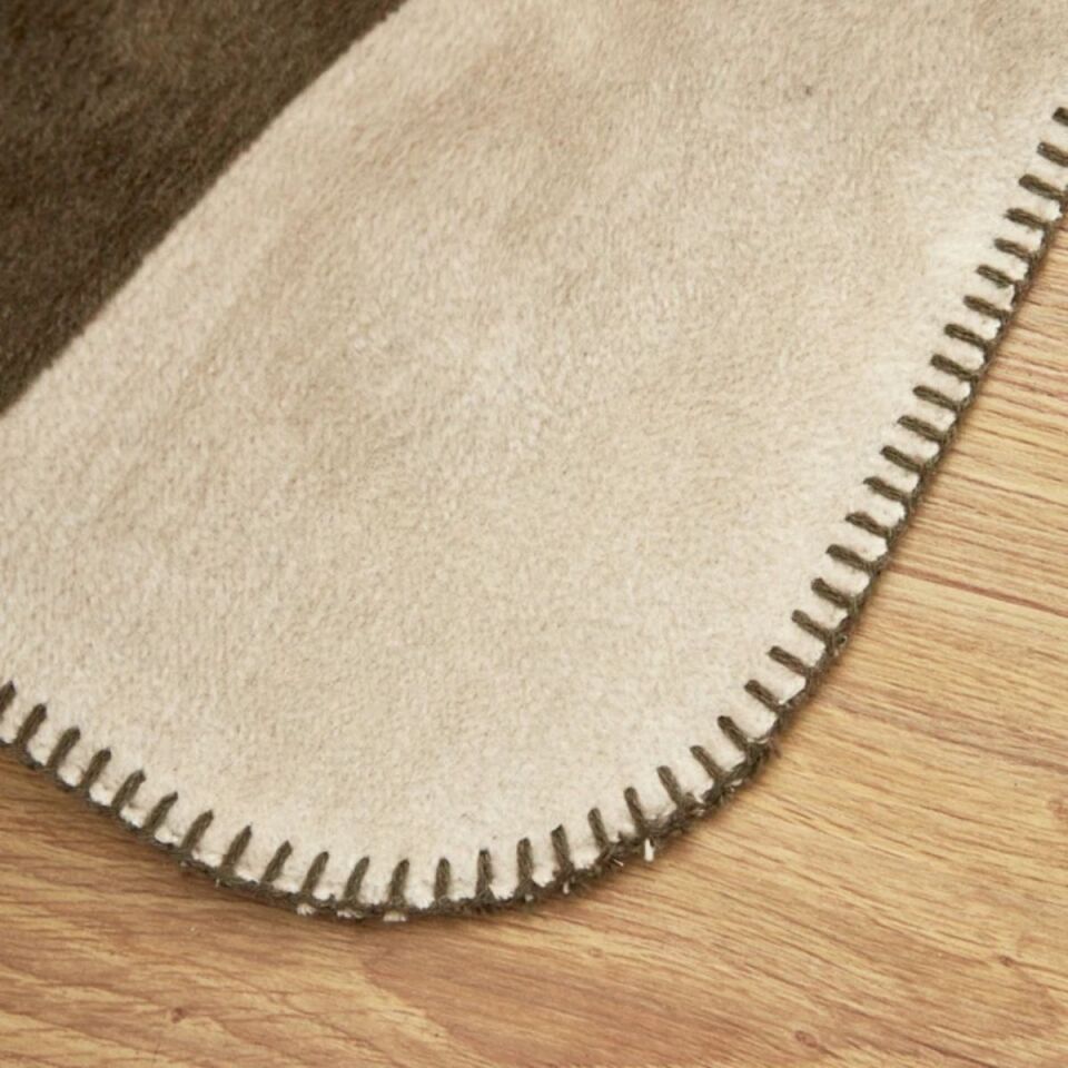 Karaca Leaf Pamuk Battaniye Çift Kişilik Haki