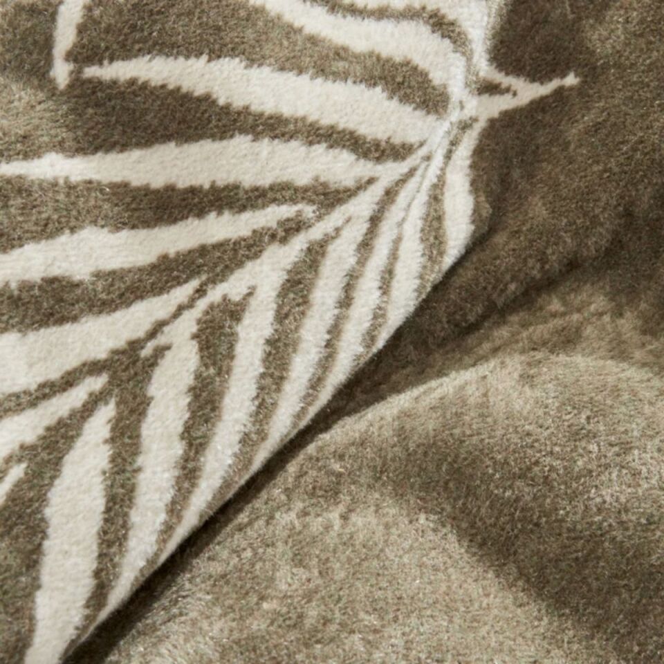 Karaca Leaf Pamuk Battaniye Çift Kişilik Haki