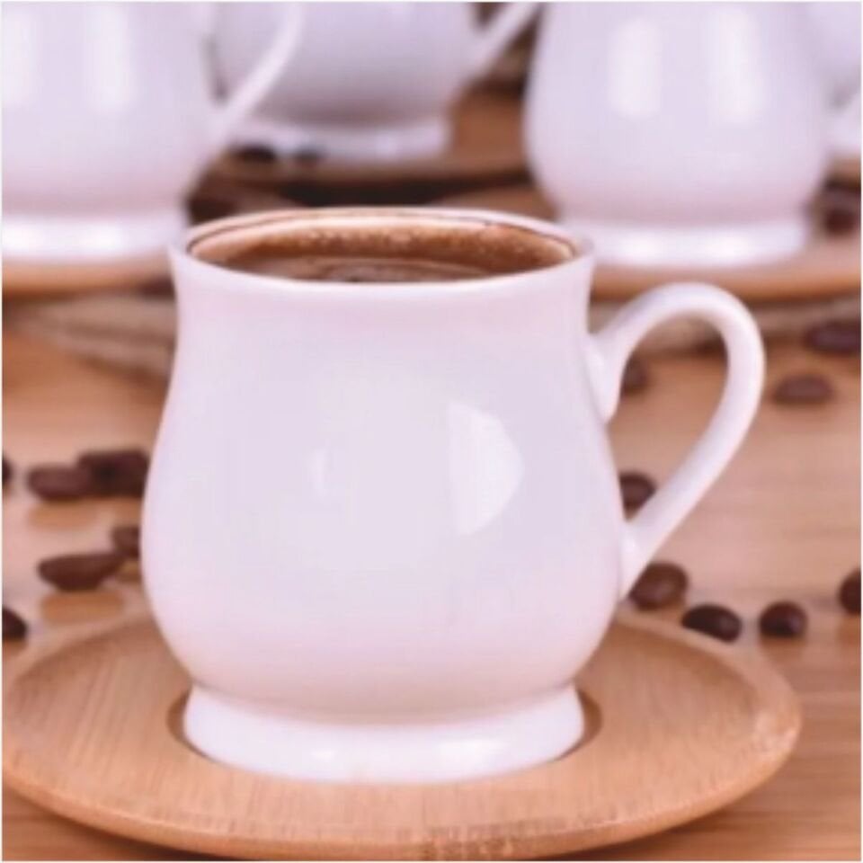 Bambum  Tulli - 6 Kişilik Kahve Fincan Takımı